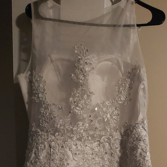 Bedazzled Mermaid Wedding Dress - Picture 3 of 8